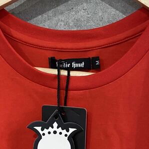 新品タグ付き Birdie Hunt バーディーハント 半袖Tシャツ 刺繍 プリント 赤 Mサイズ レディース ゴルフウェア 普段使いにも！ 新規×の画像4