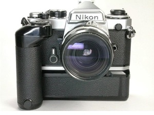 あ 15 )　ニコン　NIKON FE ＋ NIKON MD-12 ＋ NIKKOR Auto 28mm F3.5 (Ai化)　 動作品