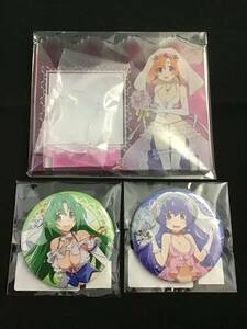 [ unopened ] Higurashi no Naku Koro ni .WEB lot 3 point acrylic fiber memory board can badge Rena poetry sound feather go in 