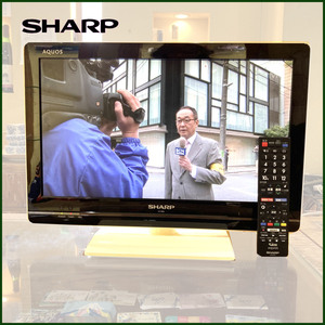 中古●SHARP/シャープ● 19V型 液晶テレビ LC-19K5 2011年製 リモコン付 B-CASカード ホワイト