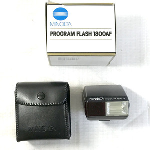  camera parts * peripherals # Minolta Program Flash 1800AF present condition goods 