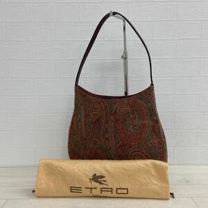 531 ◎ With bag ETRO Etro bag Bag tote Hand magnet Inner pocket Handle Leather Total pattern Casual Ladies, Huh, Etro, Bag, bag