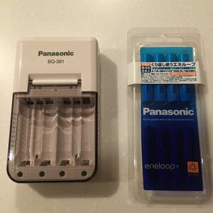 送料無料 Panasonic パナソニック eneloop エネループ 充電器 単4 8本 電池未使用