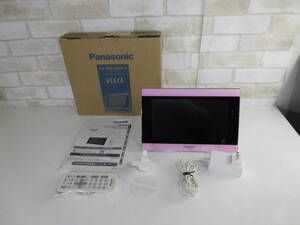 Panasonic ポータブルテレビ SV-ME7000-P VIERA 10V型 防水 ピンク お風呂使用可能 地デジ ワンセグ対応 無線LAN対応 動作良好