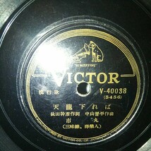 SP盤10吋インチ)市丸　さのさぶし／天龍下れば　三味線入り　victor V-40038_画像1