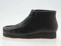 新品/CLARKS ORIGINALS/クラークス オリジナルズ/WALLABEE BOOT/ワラビー ブーツ/BLACK LEATHER/ブラック レザー/黒/26155512/26.5cm_画像2