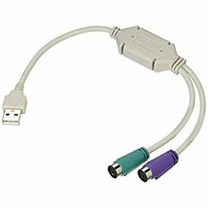 【vaps_2】PS/2-USB変換アダプター USB-PS2 送込