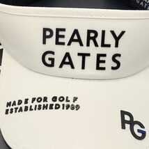 ◇新品正規品 春夏最新作モデル PEARLYGATES/パーリーゲイツ PGロゴツイルバイザー (UNISEX) 男女兼用_画像7