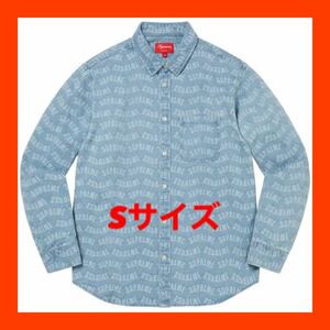 即決【Sサイズ】22ss Week13 Supreme Arc Jacquard Denim Shirt Blueシュプリーム エー アール シー ジャカード デニム シャツ ブルー