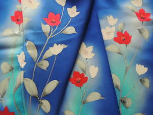 [ silk * flower * royal blue * date collar attaching ] height 156* beautiful goods 