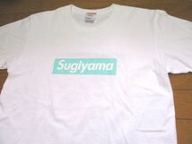 激レア！　sugiyama　ボックスロゴ　白　Tシャツ　Mサイズ　ロゴ　boxlogo　杉山　ペパーミントグリーン_画像4