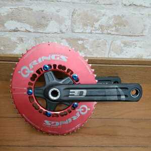 ROTOR 3D クランク170mm　Q RINGS 50t-34t　チェーンリング　中古 