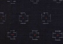 絹100％　米沢織物　つむぎ手織り絣織　　はし布_画像3