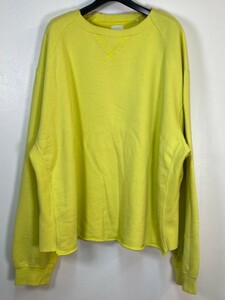 ☆Name. ネーム☆ UNFINISHED HEM SWEAT SHIRT NMCU-19SS-008　スウェット イエロー