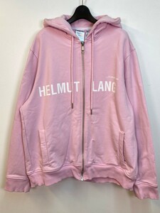 ☆Helmut Lang ヘルムート ラング☆ ロゴプリント パーカー ピンク