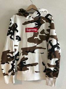 確実正規品☆Supreme シュプリーム☆Box Logo Pullover Camo ボックスロゴ フーディーパーカー カモ M Hoodie