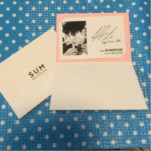 Art hand Auction SUPER JUNIOR★SMTOWN@coexartium SUM 非売品 センイルカード 誕生日 BIRTHDAY バースデーカード★フォトカード★トレカ★写真★ウニョク, トレーディングカード, タレント, 男性タレント