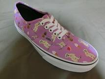 USA購入 激レア 可愛らしいサングラス犬フルーツ ソフトクリーム絵柄 バンズ 【Vans】キャンバス素材【Authentic】オーセンティック 25.5㌢_画像1