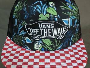 USA購入 人気スケボー系 アメカジブランド バンズ【Vans】バンズ創成50周年記念 スケボーロゴ刺繍入りメッシュキャップ新品未使用品