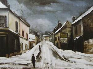 Art hand Auction Maurice de Vlaminck, Kostenlose Lieferung auf Winterdorfstraßen, Seltenes Kunstbuch, Hochwertiger Rahmen mit Passepartout, Malerei, Ölgemälde, Natur, Landschaftsmalerei