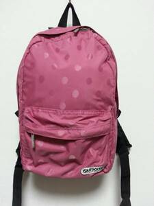 OUTDOOR PRODUCTS Outdoor Products dot pattern rucksack pink polka dot 