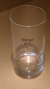 80s SUNTORY サントリー SUNTORY BEER サントリービール 気泡の入った タンブラー グラス※USED品/非売品/ヴィンテージ品/1987年ごろの製品