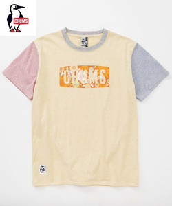 CHUMS Botanical Flower Logo T-Shirt Crazy チャムス ボタニカル フラワー ロゴ Tシャツ（メンズ）クレイジー CH01-1218／XXL／2XL