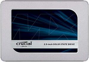 Crucial SSD 250GB 7mm / 2.5インチ MX500シリーズ SATA3.0 9.5mmアダプタ (中古 良品)