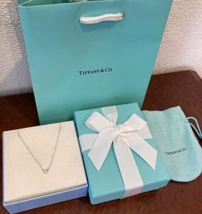 新品 正規品 ティファニー tiffany&co ネックレス バイザヤード ダイヤモンド 0,05ct シルバー ケース巾着紙袋リボン ダイヤ ギフト