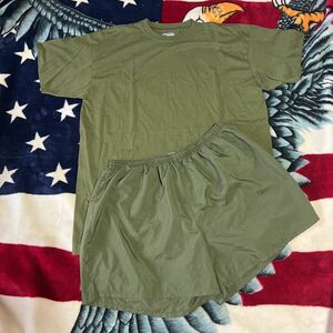  the US armed forces sea .. discharge goods T-shirt short pants set trunks pants size XL ultimate beautiful goods baggy pants 