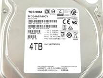 K545◇◆中古 47575時間 東芝 MD04ABA400V 4TB 3.5インチ HDD 防犯カメラ等_画像3