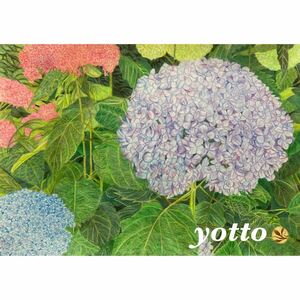 Art hand Auction Colored pencil drawing Hydrangea ~ Wrapped ~ A4, framed ◇◆Hand-drawn◇Original◆yotto◇, Artwork, Painting, Pencil drawing, Charcoal drawing