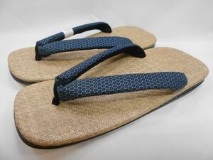  snow undergrowth sandals setta panama ma natural material Ooshima pongee. nose . navy blue color original nose . adjustment is possible to do 