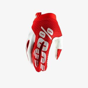 サイクリング 手袋 バイクグローブ オフロード 100％ 新品 送料無料 白赤 XLサイズ
