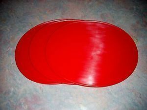  Vintage oval number 3 pieces set Tahiti Anne red 