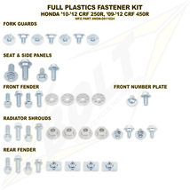 ボルトBOLT FULL PLASTICS FASTENER KIT CRF250R10-13/CRF450R09-12_画像2