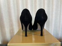 SergioRossi セルジオロッシ パンプス スエード 黒 black 34 Scarpe Donna Pump 21cm_画像5