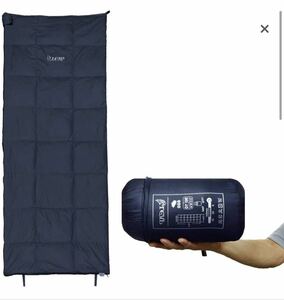  寝袋 ダウン シュラフ 封筒型 コンパクト 軽量 夏用 冬用 オールシーズン 0℃