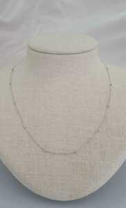 [ new goods ] K18WG 18 gold white gold necklace 