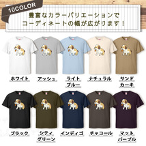 Tシャツ 犬 メンズ レディース かわいい 綿100% イヌ いぬ セントバーナード 大きいサイズ 半袖 xl おもしろ 黒 白 青 ベージュ カーキ ネ_画像2