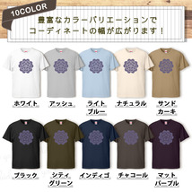 Tシャツ 和柄 家紋 メンズ レディース かわいい 綿100% 大きいサイズ 半袖 xl おもしろ 黒 白 青 ベージュ カーキ ネイビー 紫 カッコイイ_画像2