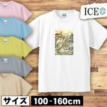 人 キッズ 半袖 Tシャツ 妖精 アンティーク レトロ 男の子 女の子 ボーイズ ガールズ プリント 綿 おもしろ 面白い ゆるい トップス ジュニ_画像1