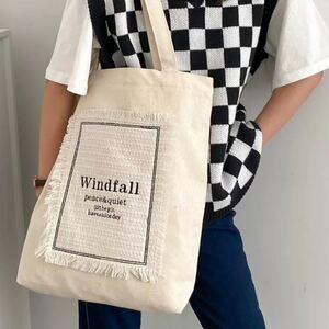 トートバック windfall 韓国 キャンバス ショルダー マザーズバッグ 2