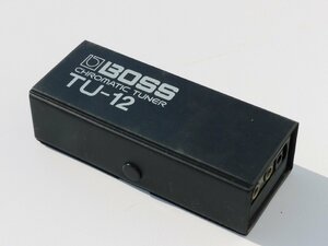 【動作おそらくOK/送料無料】BOSS クロマチックチューナー TU-12 12号 ギター用定番 LEDチューニング・ガイド 大型針式メーター 中古