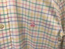 BROOKS BROTHERS CHECK B.D SHIRT SIZE M ブルックス ブラザーズ チェック ボタンダウン シャツ 長袖_画像3