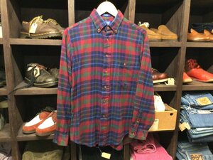 MADE IN USA PENDLETON COTTON WOOL B.D CHECK SHIRT SIZE M アメリカ製 ペンドルトン コットン ウール ボタンダウン チェック シャツ 長袖