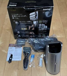 未使用開封品 電気シェーバー メンズシェーバー 三洋 サンヨー SV-WX1 洗浄機 訳あり
