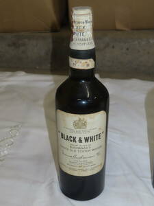 BLACK & WHITE ブラック ＆ ホワイト ティンキャップ スコッチ ウイスキー 未開封 古酒 旧ボトル 1