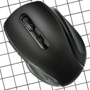 ワイヤレスマウス ブラック PC 軽量 持ち運び便利 在宅ワーク 動画編集