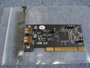 新品? Adaptec PCI接続 USB2.0 インターフェースカード AUA-2000C ジャンク扱い